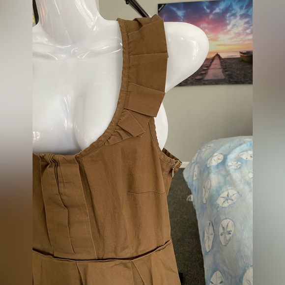 Ruffled Collar Pleated Swing Dress Martin + Osa - Picture 11 of 13